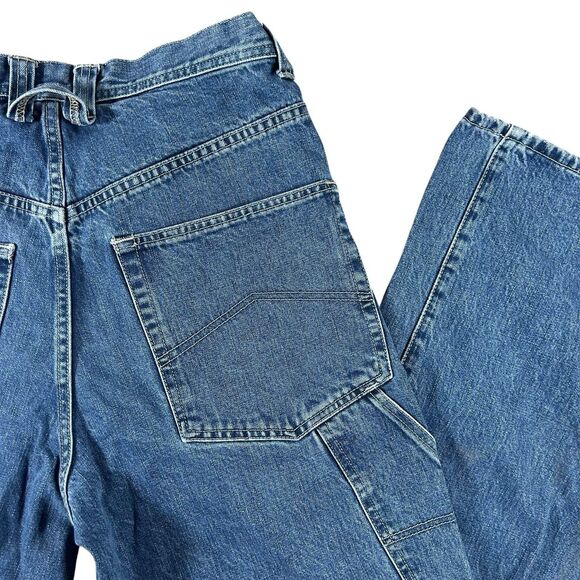 Vintage Armani Exchange Carpenter Jeans Mens Size 32x32 Blue Denim Utility Y2K - Picture 1 of 16